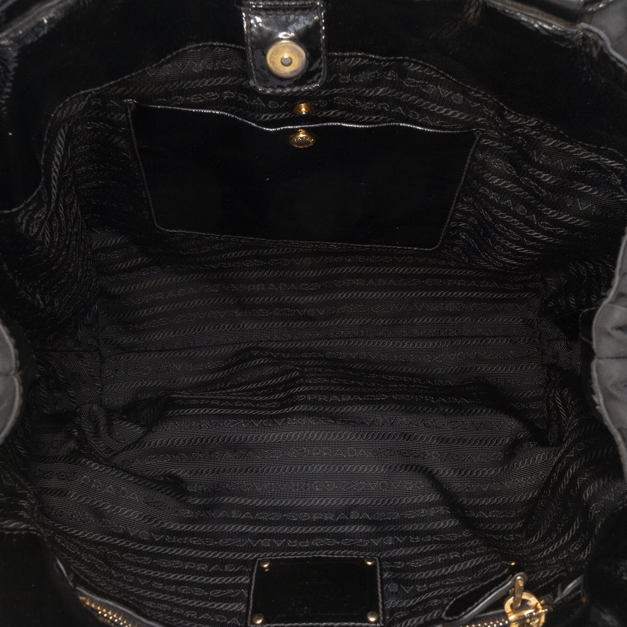 Prada Tessuto Weave Tote Zwart