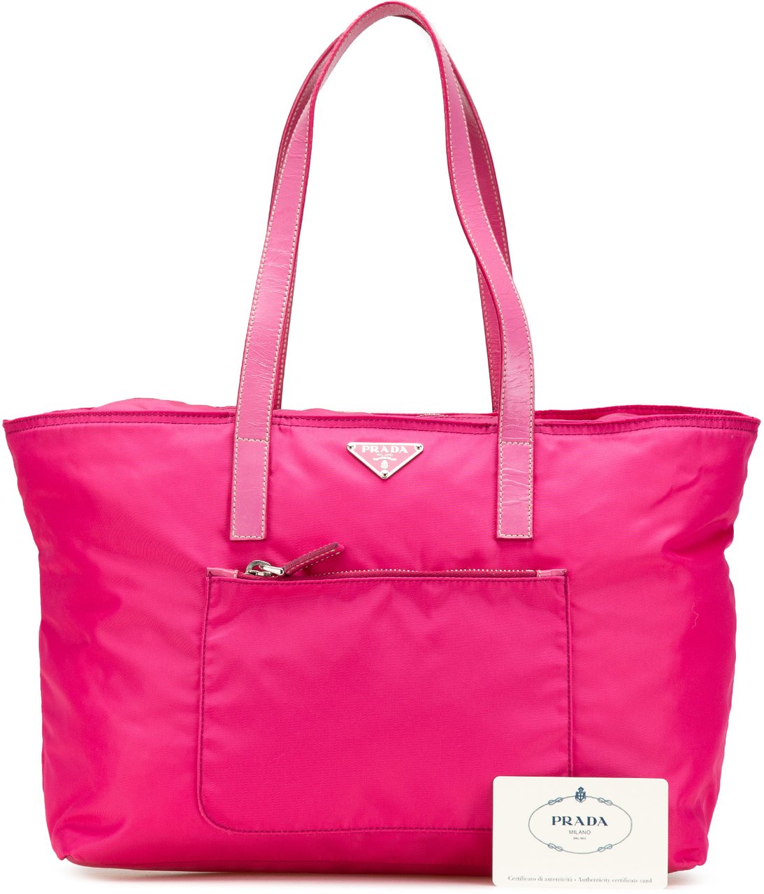 Prada Tessuto Zip Tote Roze