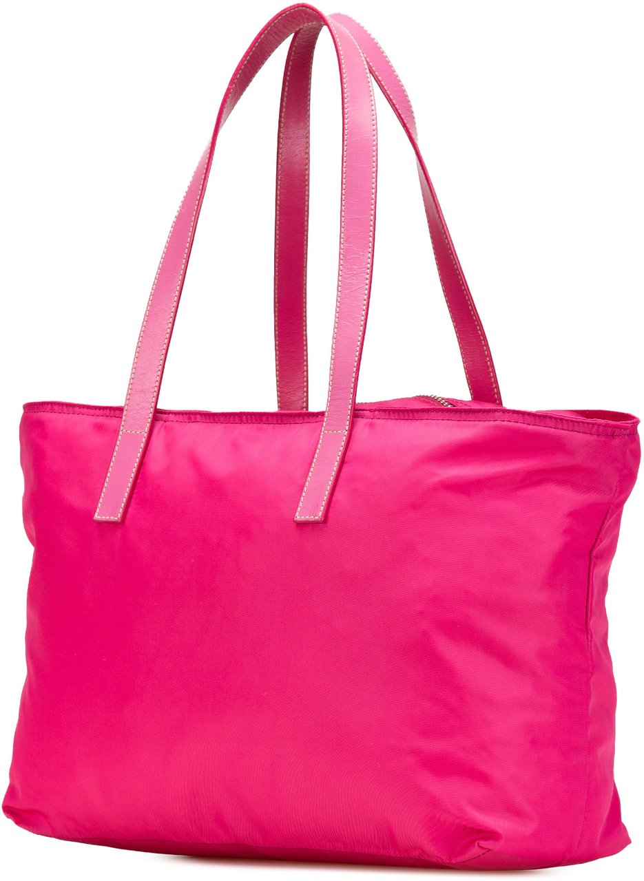 Prada Tessuto Zip Tote Roze