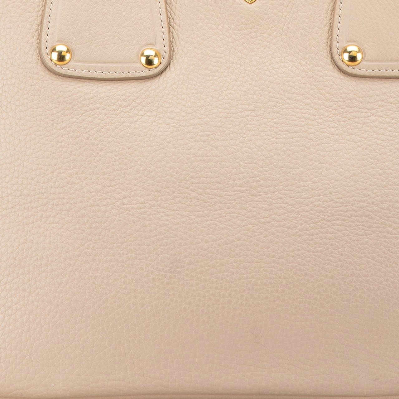 Prada Vitello Daino Open Convertible Tote Bruin