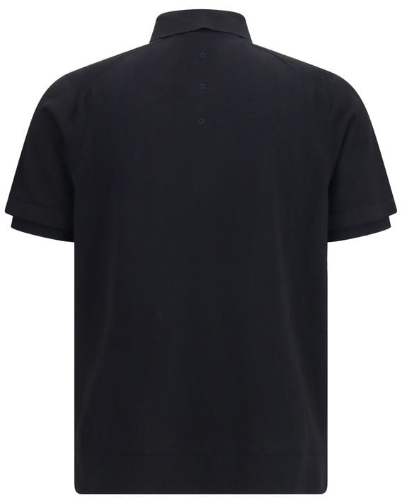 Premiata Black Cotton Polo Shirt Zwart