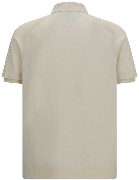 Premiata Beige Cotton Polo Shirt Beige