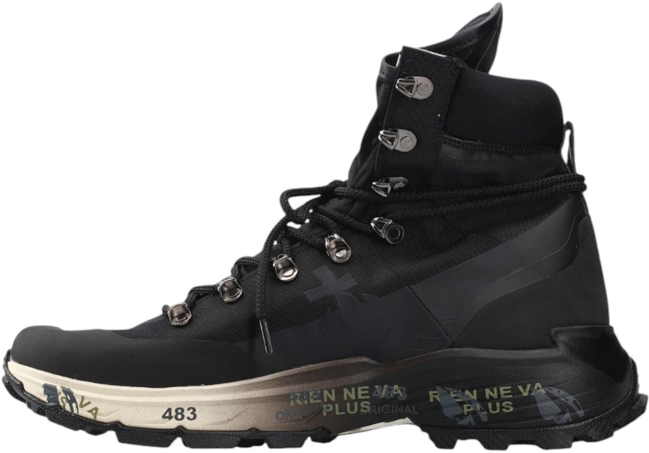 Premiata Baskets montantes Midtreck noir semelle dégradée vibram Premiata Homme MID-442 Zwart