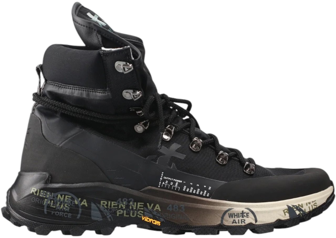 Premiata Baskets montantes Midtreck noir semelle dégradée vibram Premiata Homme MID-442 Zwart