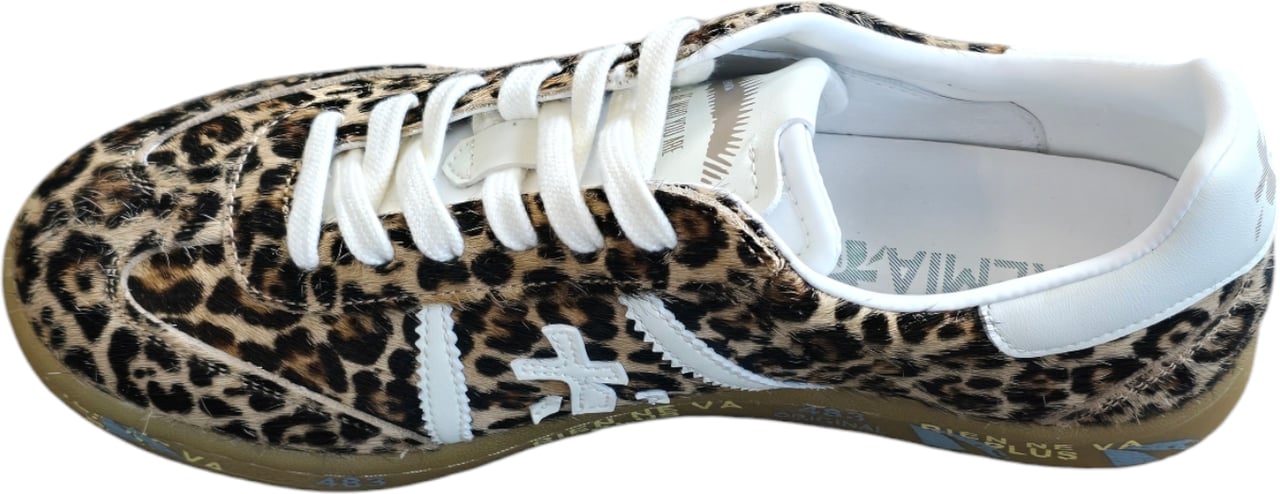 Premiata Sneakers Bonnied poils léopard logo spoiler blanc Premiata Femme baskets B-7032 Divers