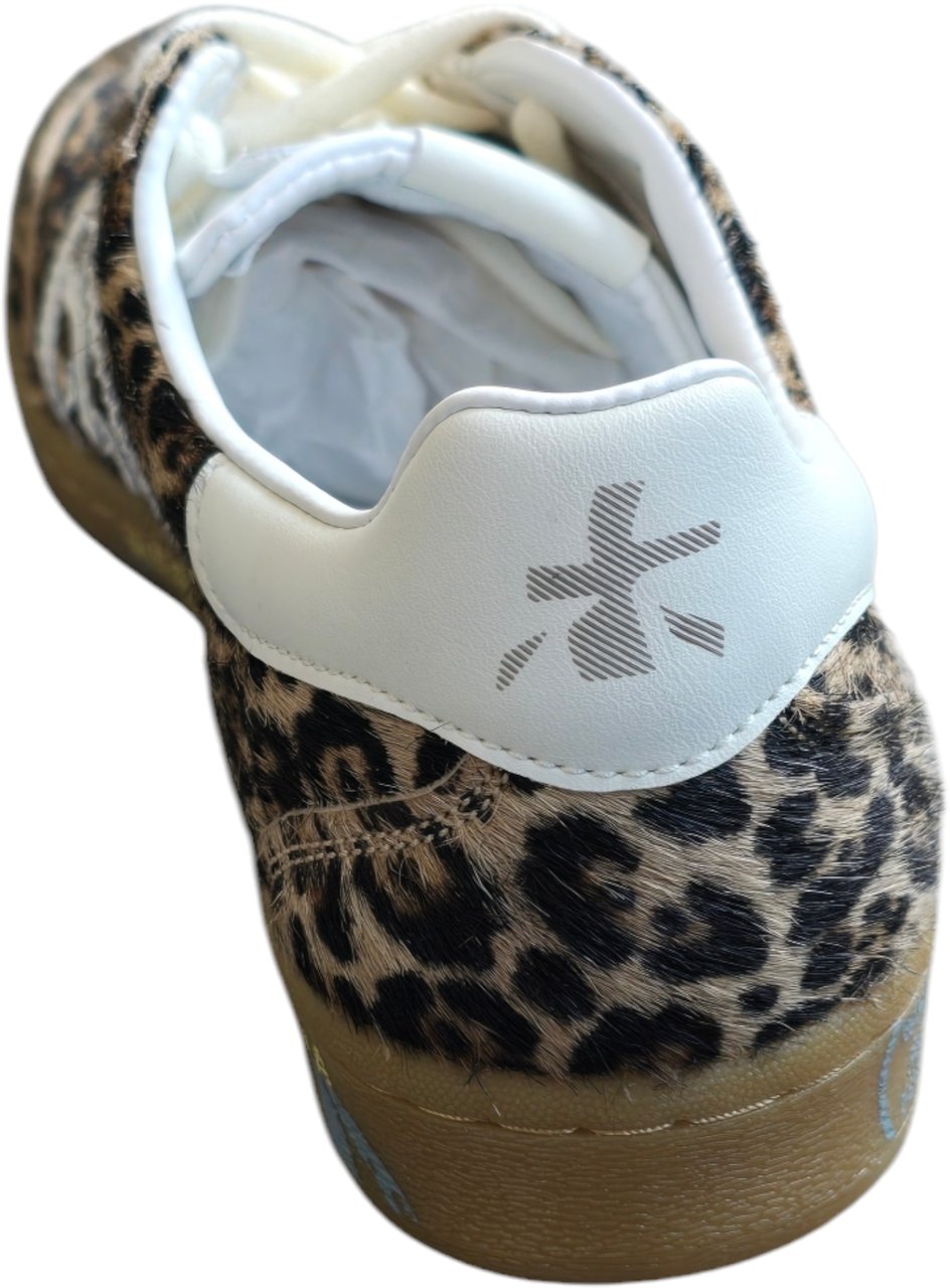 Premiata Sneakers Bonnied poils léopard logo spoiler blanc Premiata Femme baskets B-7032 Divers