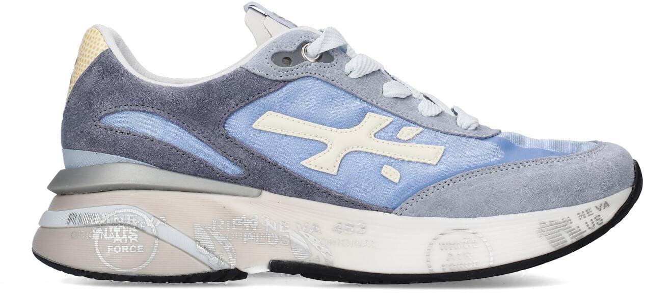 Premiata Baskets Moerund nylon bleu ciel suède ciel logo écru Premiata Femme 8082 sneakers Divers