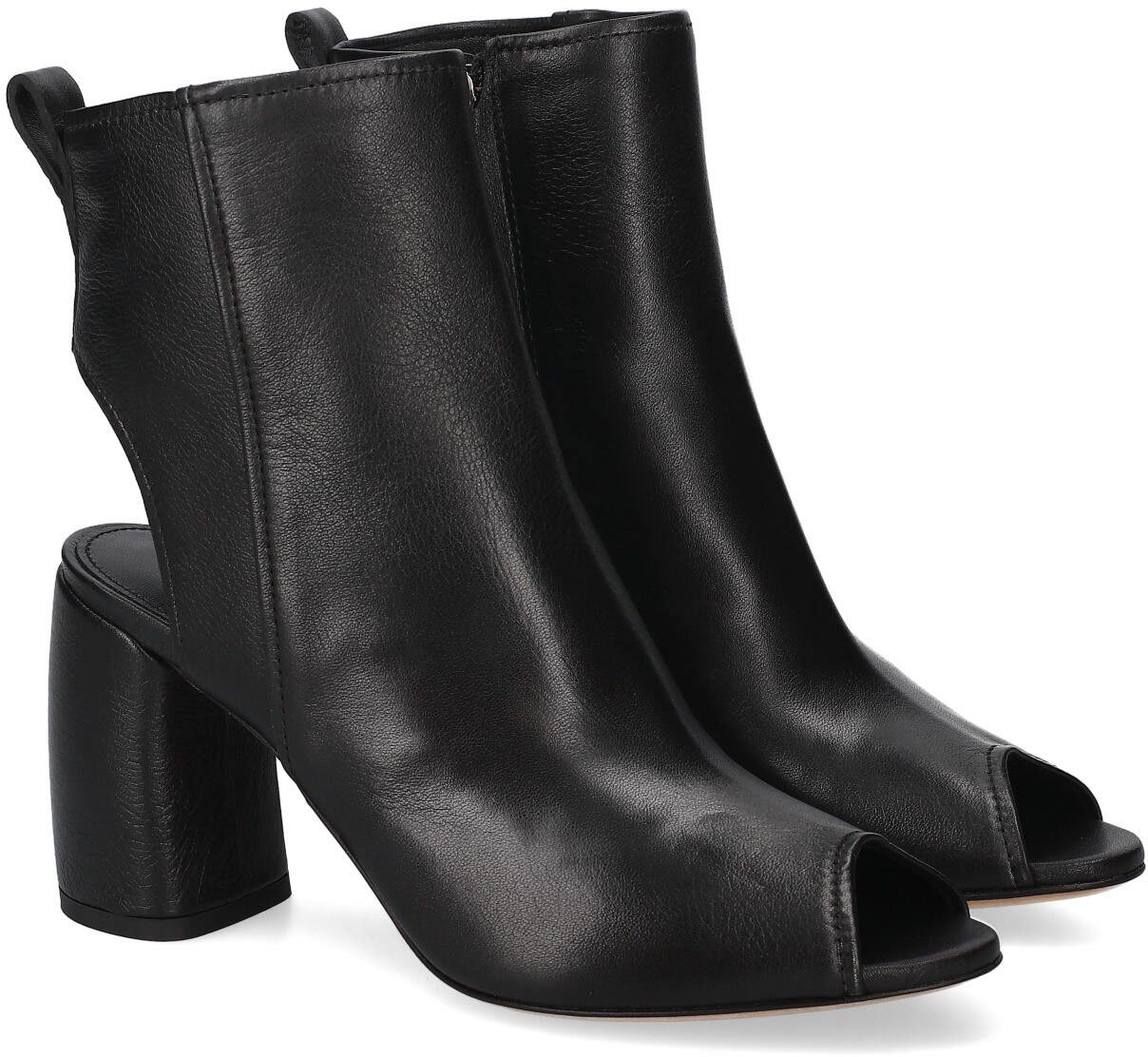 Premiata Boots ajourées noir talon incurvé Premiata Femme M7379 Zwart