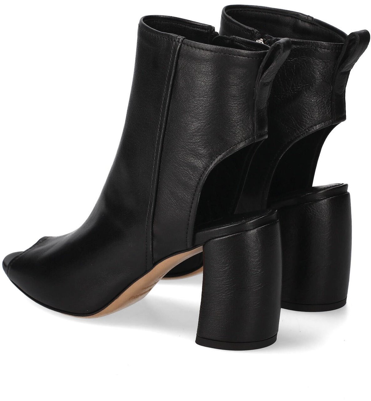 Premiata Boots ajourées noir talon incurvé Premiata Femme M7379 Zwart