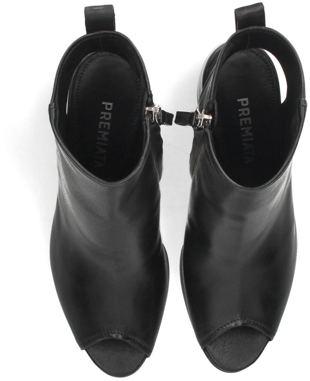 Premiata Boots ajourées noir talon incurvé Premiata Femme M7379 Zwart