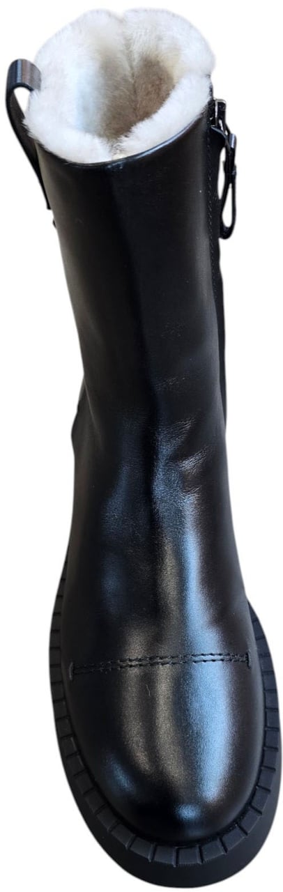 Premiata Bottines noires plateau fourrées Premiata Femme M6827 Zwart