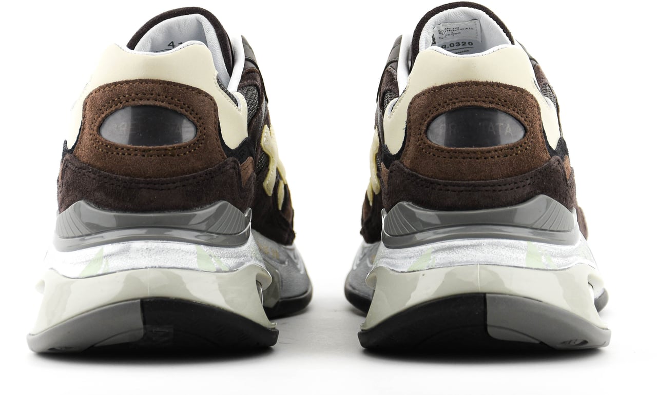 Premiata Sharky Sneaker Black Brown Zwart
