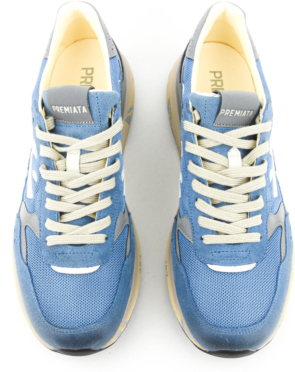 Premiata Micko Sneaker Blue Blauw