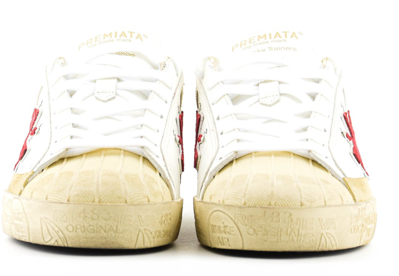 Premiata Steven Sneaker White Red Wit