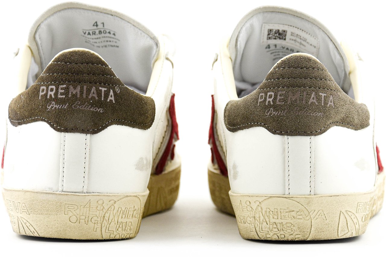 Premiata Steven Sneaker White Red Wit