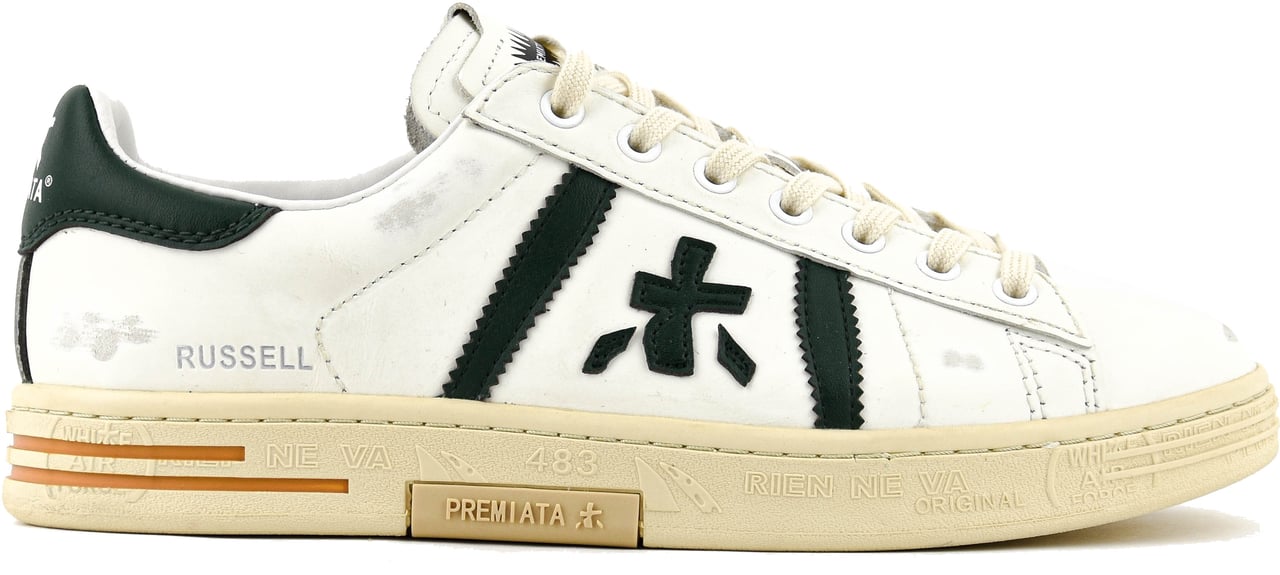 Premiata Russel Sneaker White Green Wit