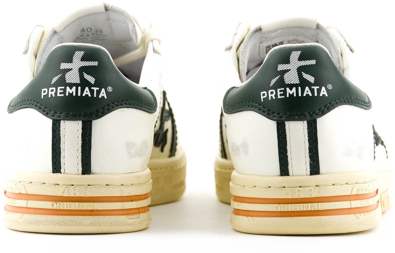 Premiata Russel Sneaker White Green Wit