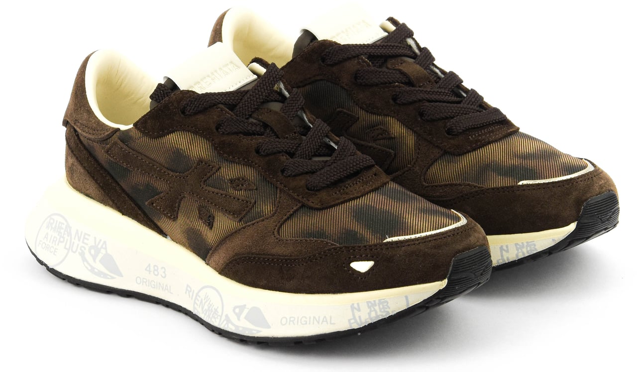 Premiata Lauryn Sneaker Brown Camo Bruin