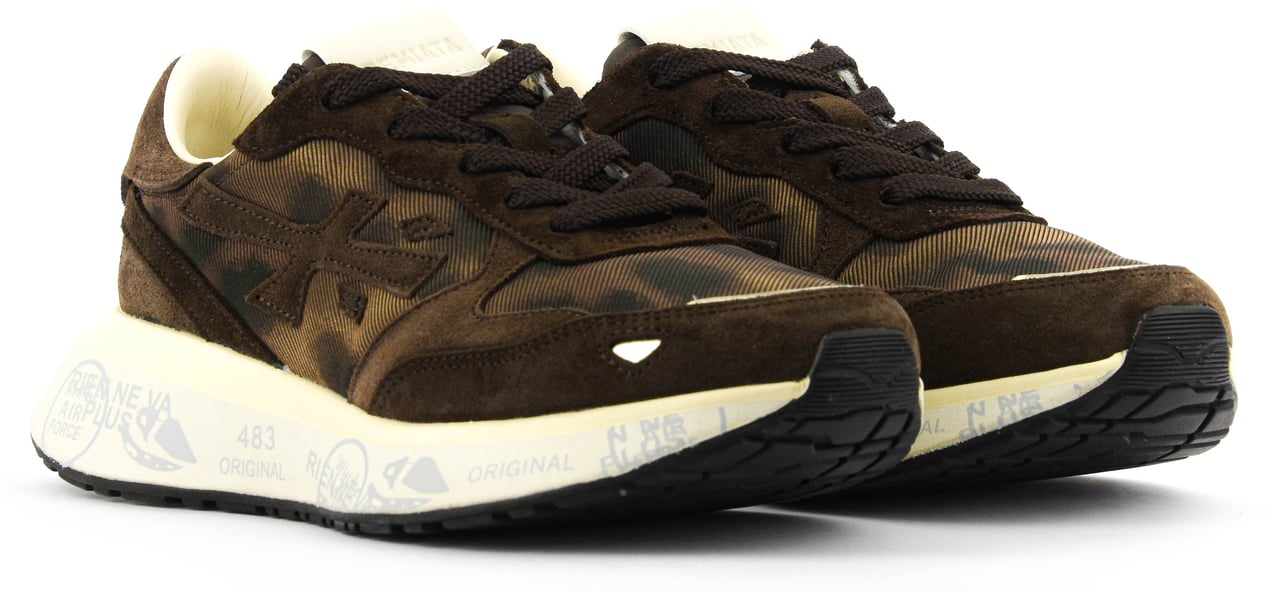 Premiata Lauryn Sneaker Brown Camo Bruin