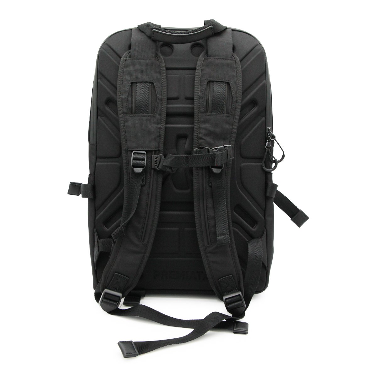 Premiata Ventura Nylon Backpack with Multiple Zippered Pockets Zwart