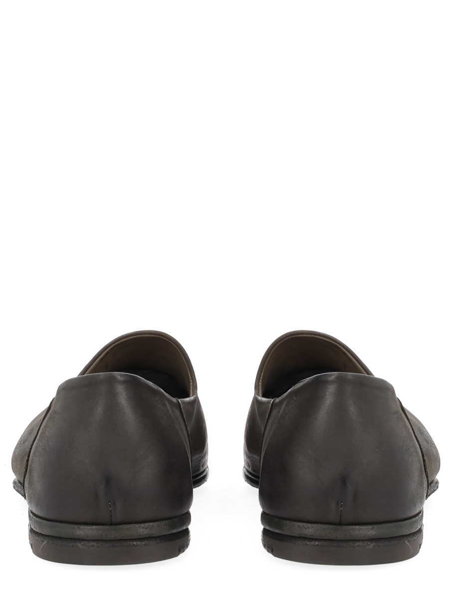 Premiata Lucy Smooth Calfskin Minimalist Loafers Grijs