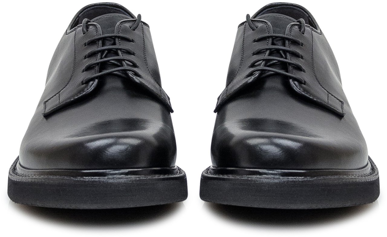 Premiata Premiata Derby in Pelle Nera Zwart