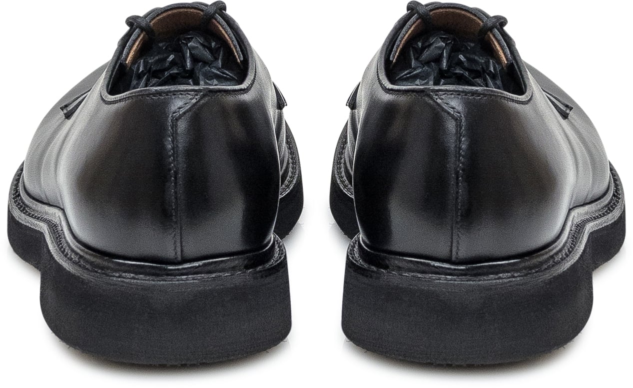 Premiata Premiata Derby in Pelle Nera Zwart