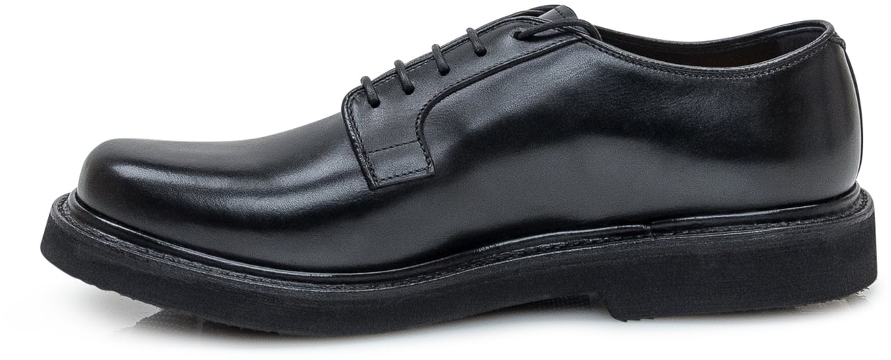 Premiata Premiata Derby in Pelle Nera Zwart