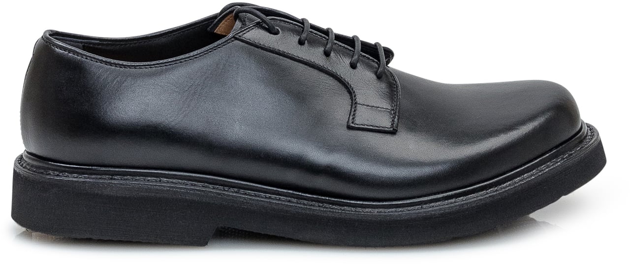 Premiata Premiata Derby in Pelle Nera Zwart