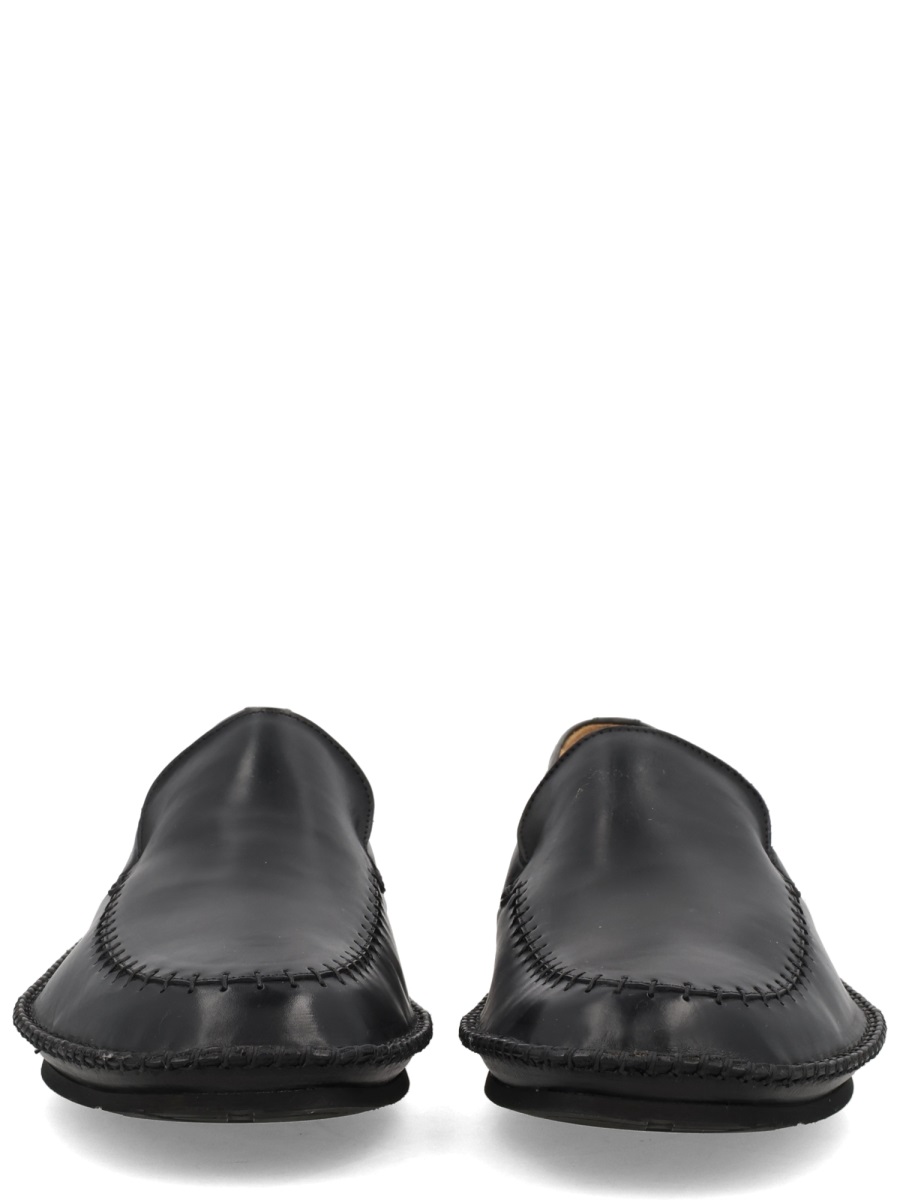 Premiata Land Smooth Calf leather Moccasins Loafers Zwart