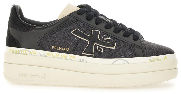 Premiata SNEAKER "CLAUDIA 7755" Zwart
