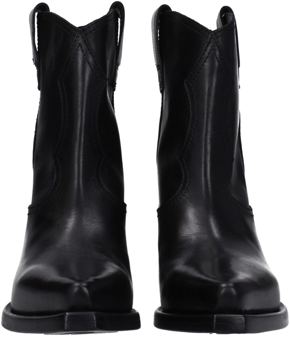 Premiata Black Leather Ankle Boots Zwart
