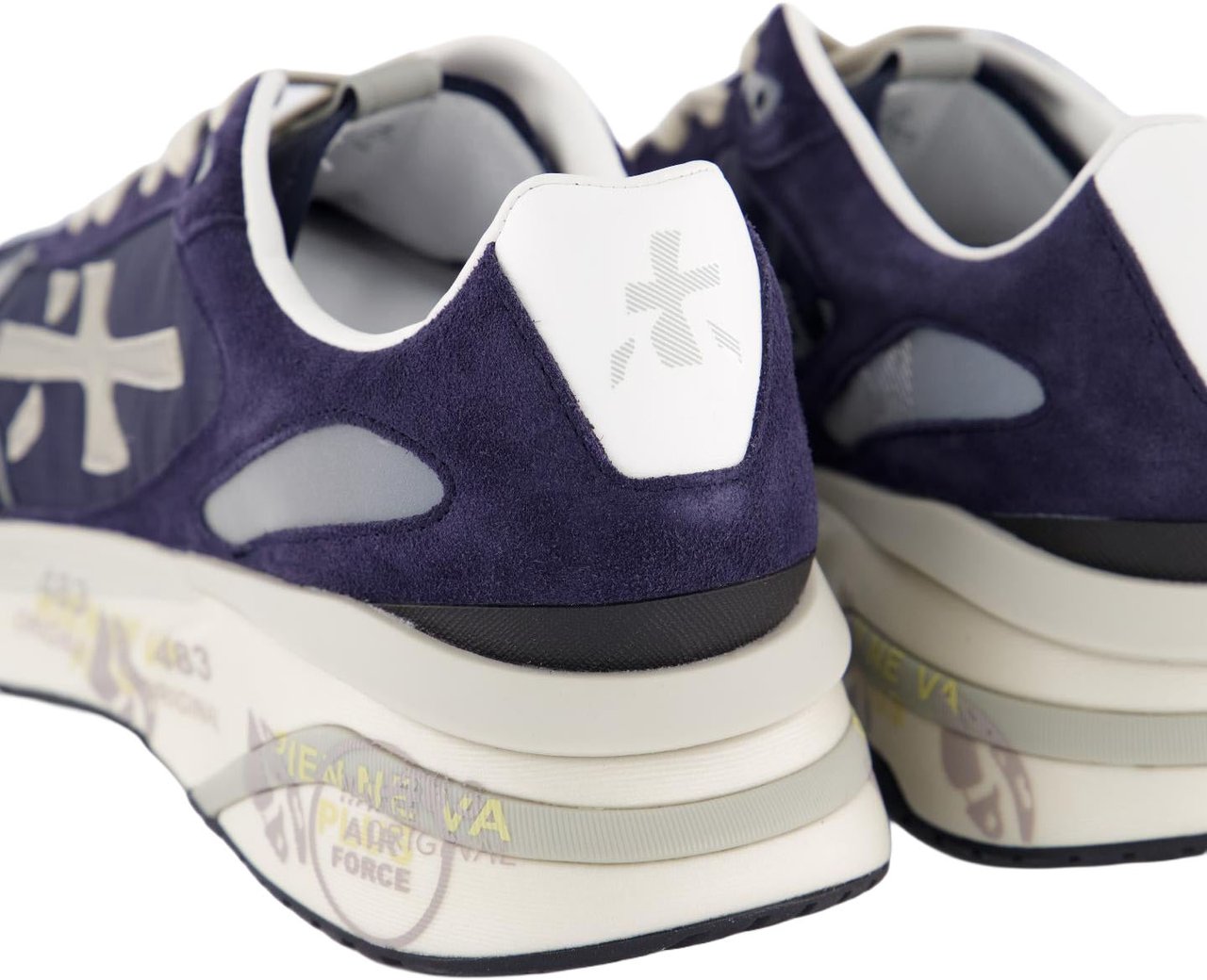 Premiata Heren Moerun Sneaker Blauw Blauw