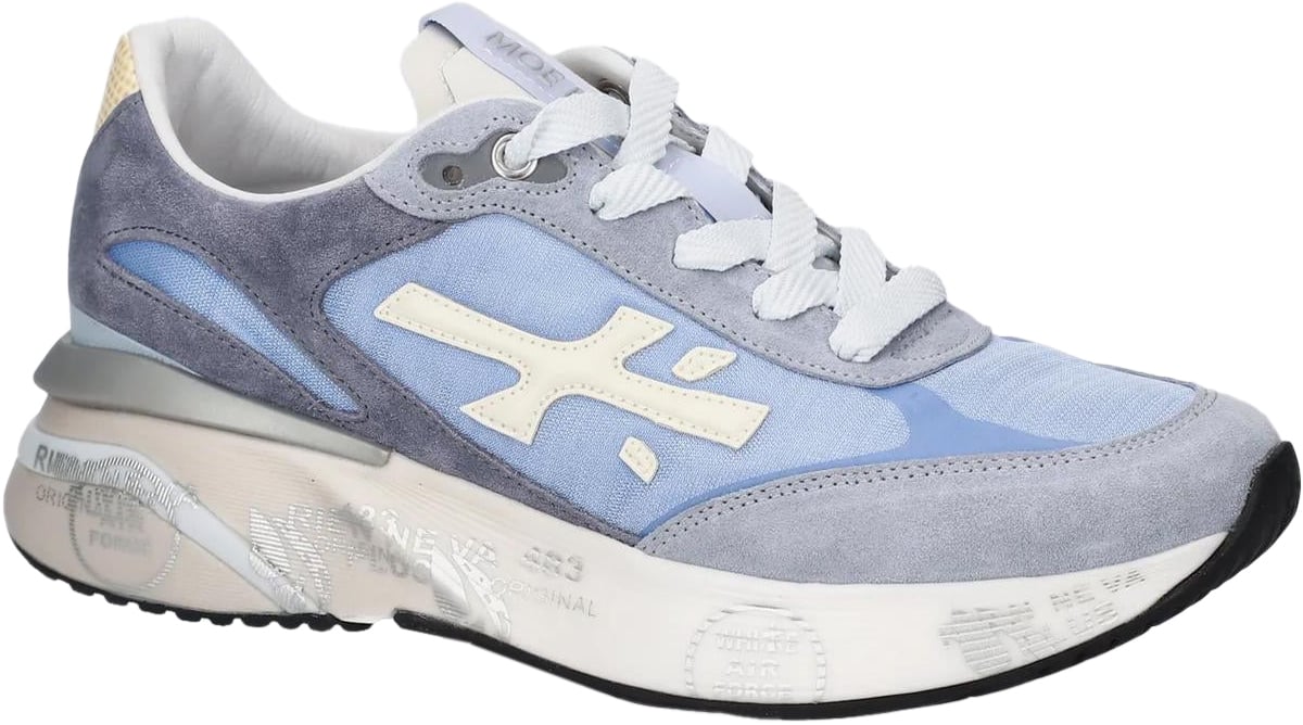 Premiata Dames Moerun Sneaker Blauw Blauw