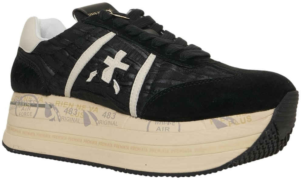 Premiata Sneakers 'Beth' Zwart
