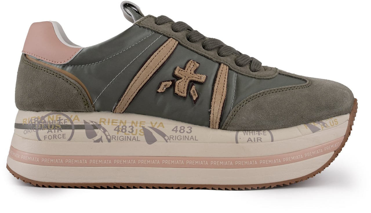 Premiata Sneakers Military Green Groen
