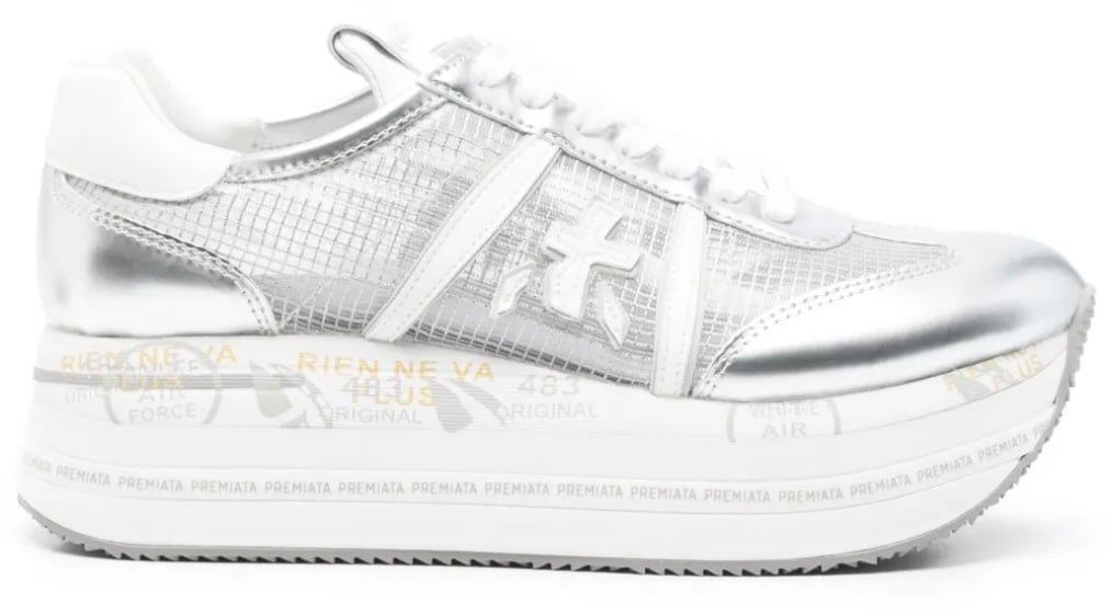 Premiata Beth Platform Sneakers Zilver