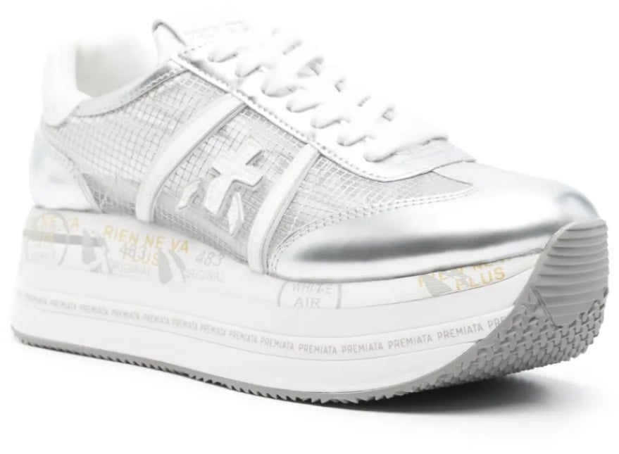 Premiata Beth Platform Sneakers Zilver