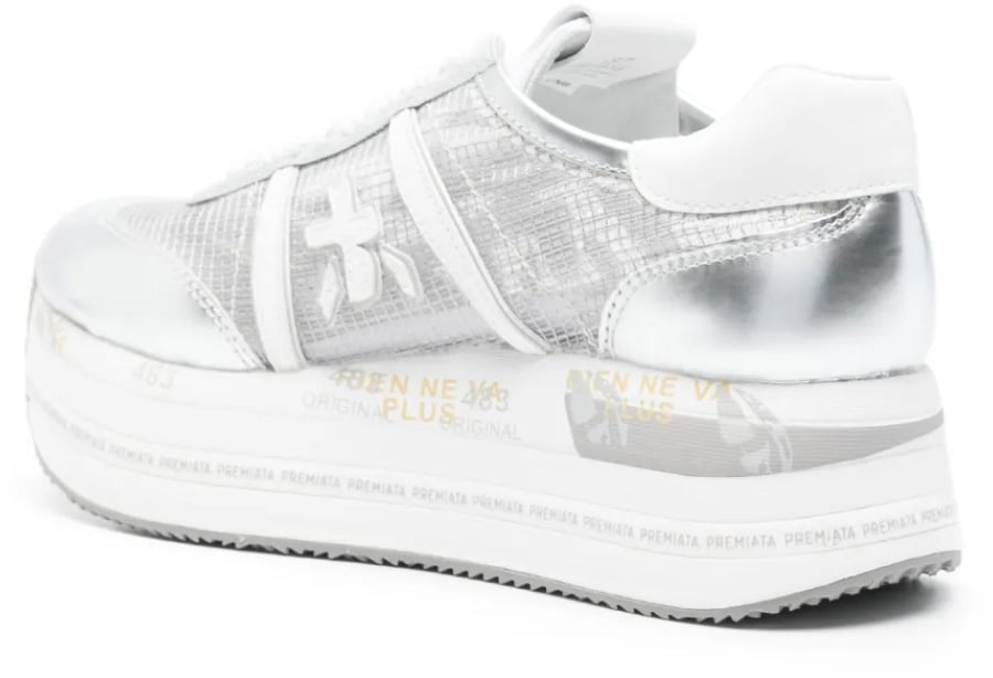 Premiata Beth Platform Sneakers Zilver