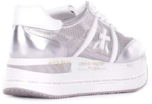 Premiata Sneakers Silver Zilver