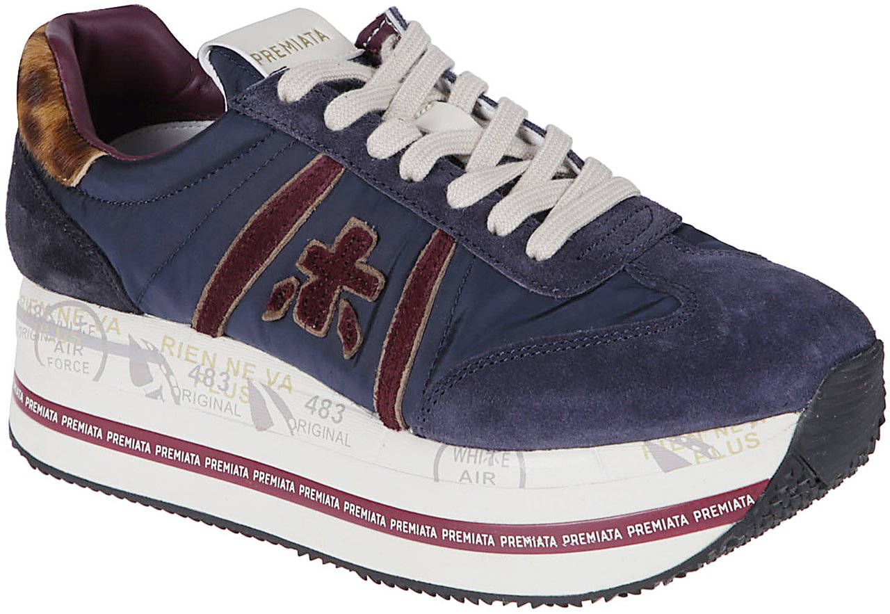 Premiata Beth Sneakers Blue Blauw