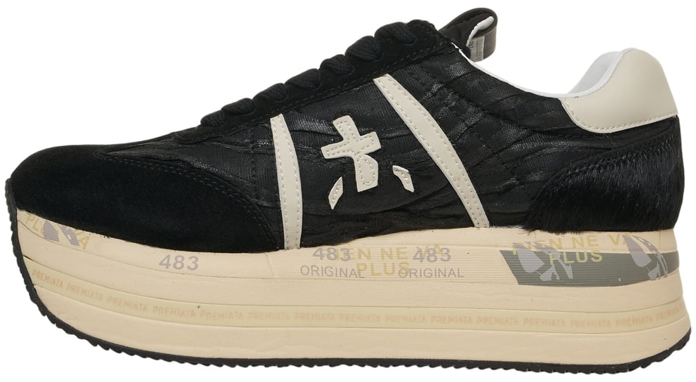 Premiata Sneakers 'Beth' Zwart