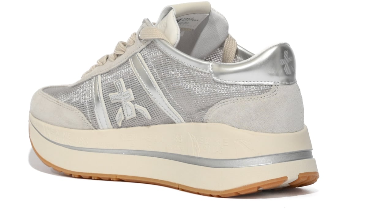 Premiata Sneakers Silver Zilver