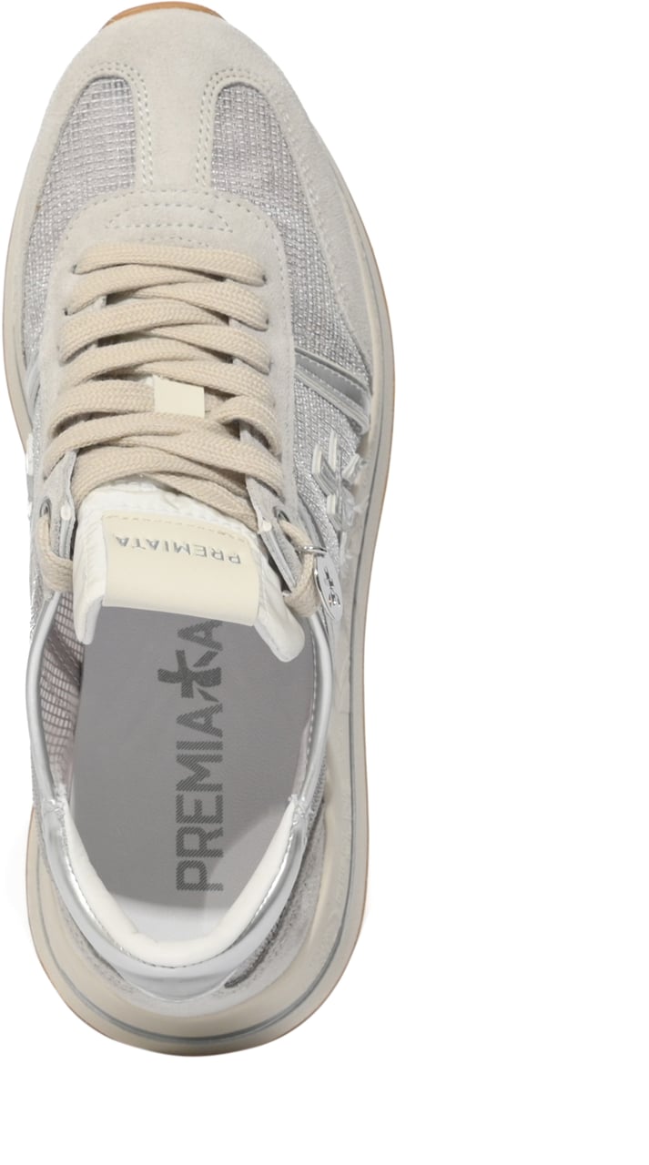 Premiata Sneakers Silver Zilver