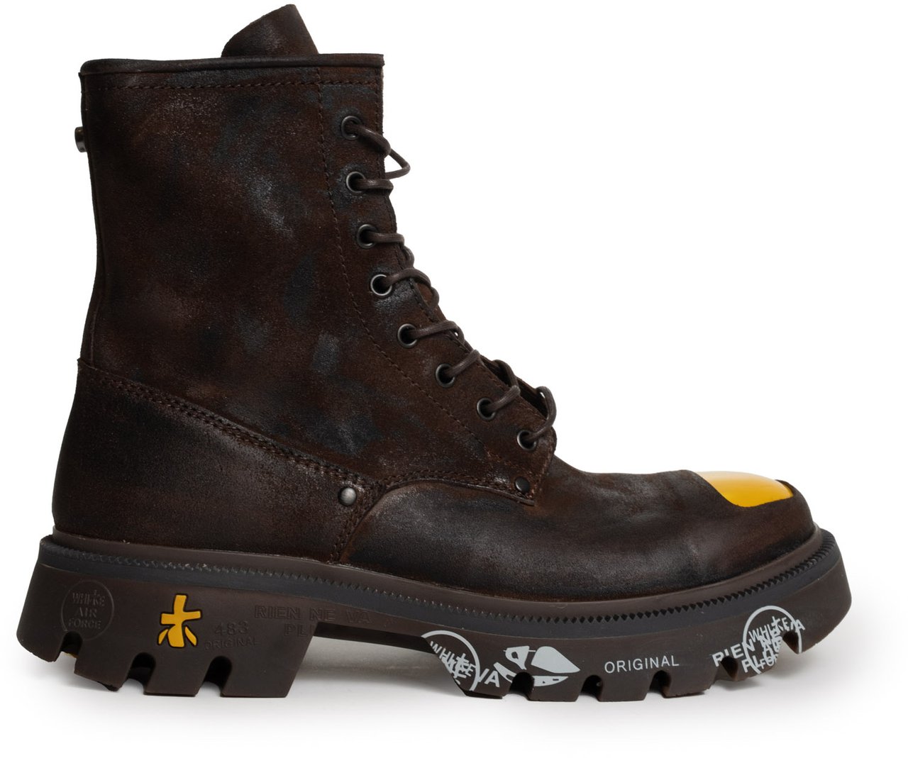 Premiata Boots Brownyellow Bruin