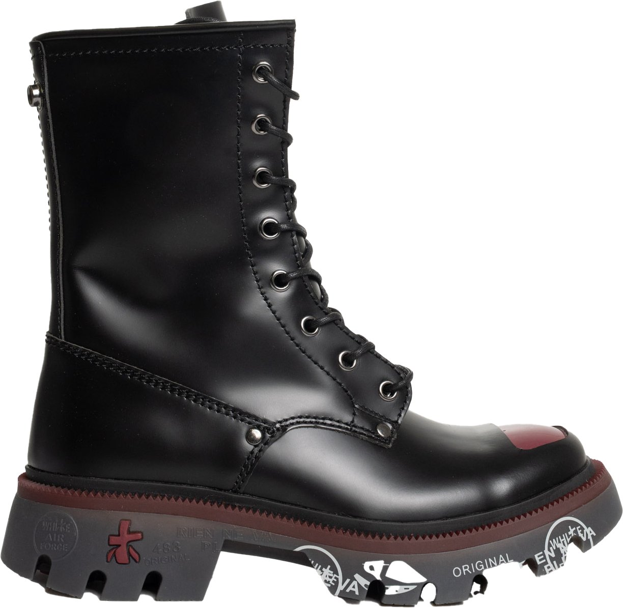 Premiata Boots Blackburgundy Zwart