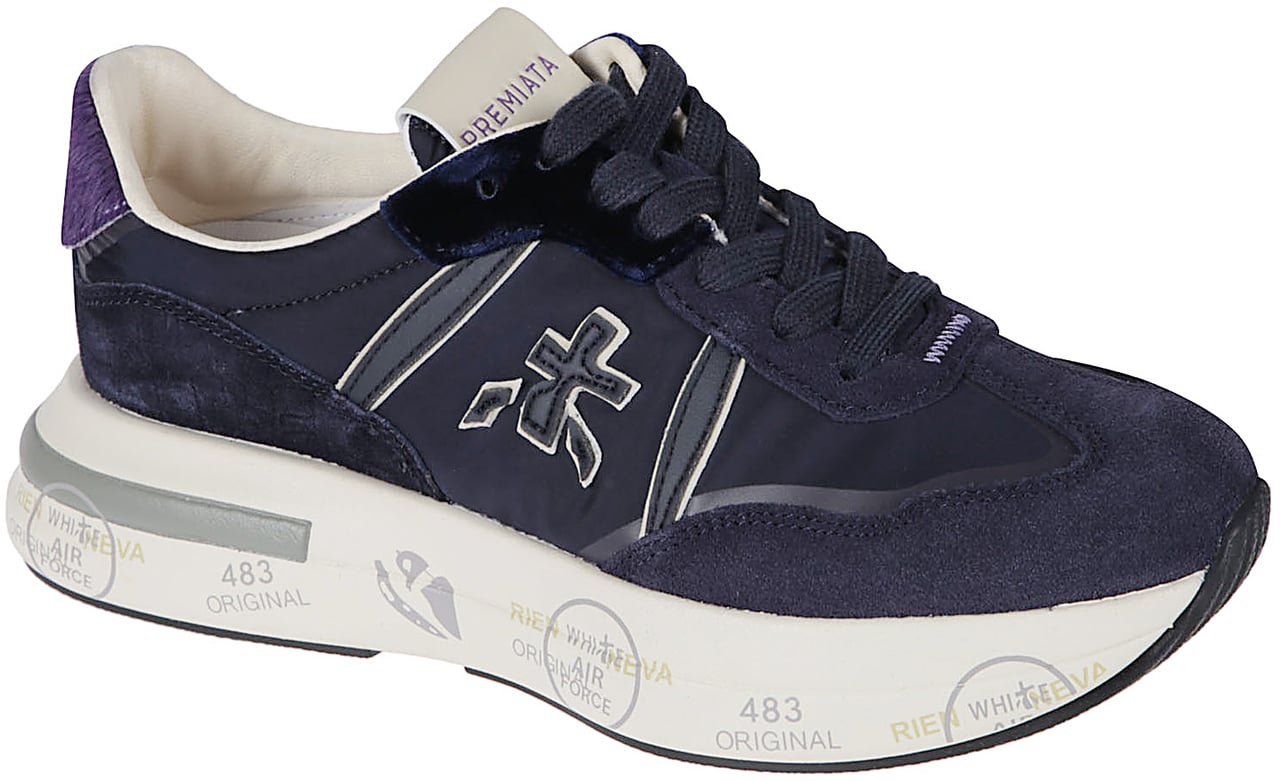 Premiata Cassie Sneakers Blue Blauw