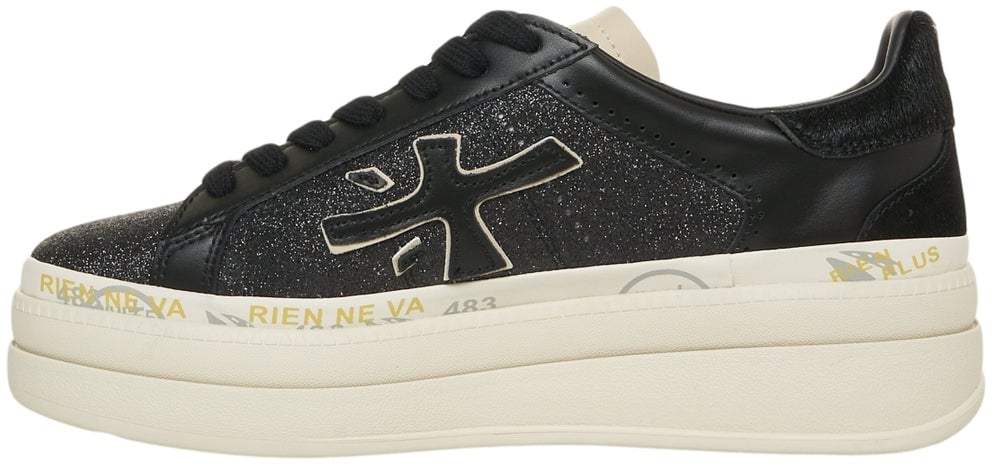 Premiata Sneakers 'Claudia' Zwart