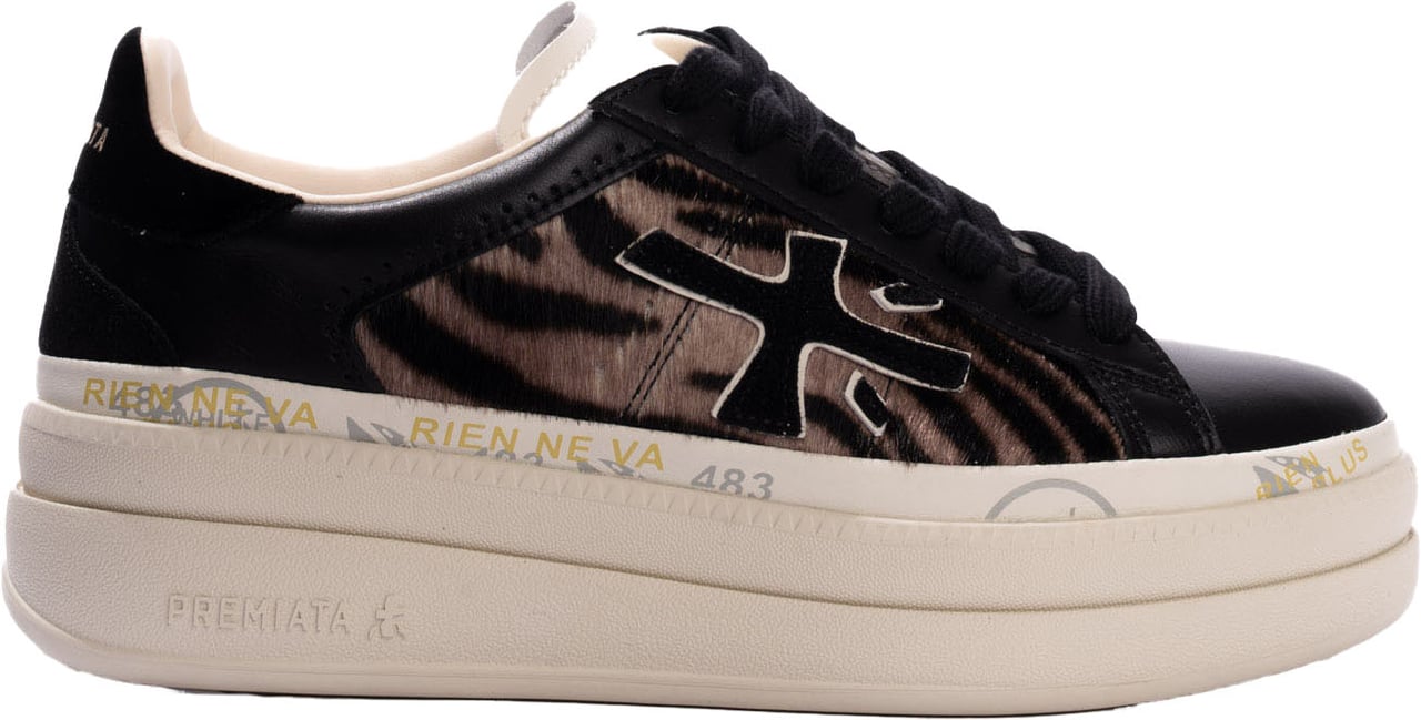 Premiata Sneakers Blackanimalier Zebra Dierenprint