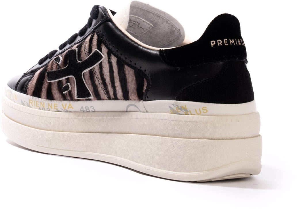 Premiata Sneakers Blackanimalier Zebra Dierenprint